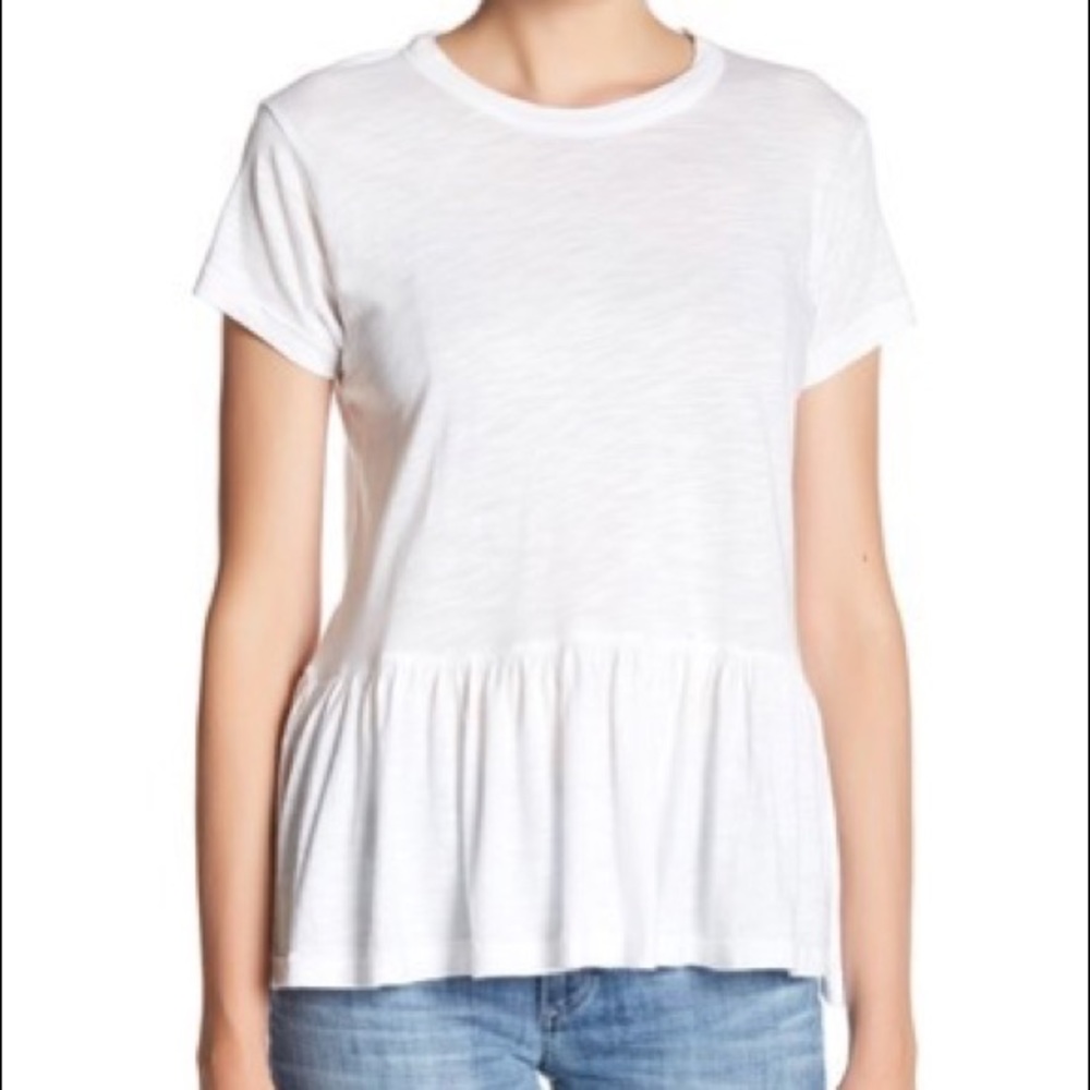 Black Orchid Ruffle Short Sleeve Tee